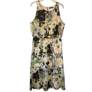 Devoted luxury apparel floral dress short sleeve XL pleats at neck cottagecore